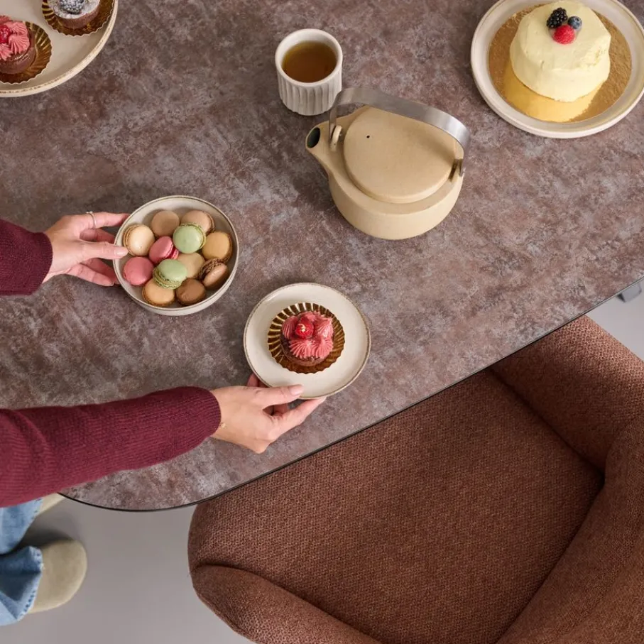 Eetkamerstoelen< Eetkamerstoel Selnass Roze