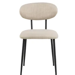 Eetkamerstoelen< Eetkamerstoel Silje Beige