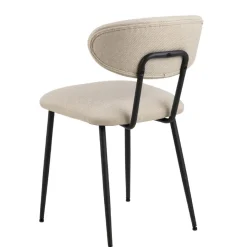 Eetkamerstoelen< Eetkamerstoel Silje Beige