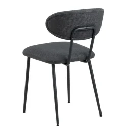 Eetkamerstoelen< Eetkamerstoel Silje Donkergrijs