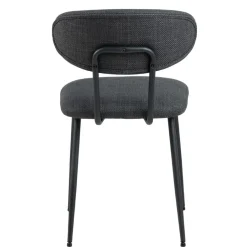 Eetkamerstoelen< Eetkamerstoel Silje Donkergrijs