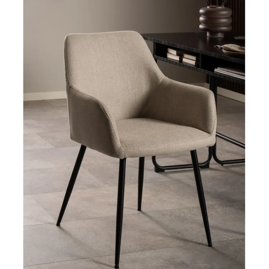 Eetkamerstoelen< Eetkamerstoel Suvi Beige