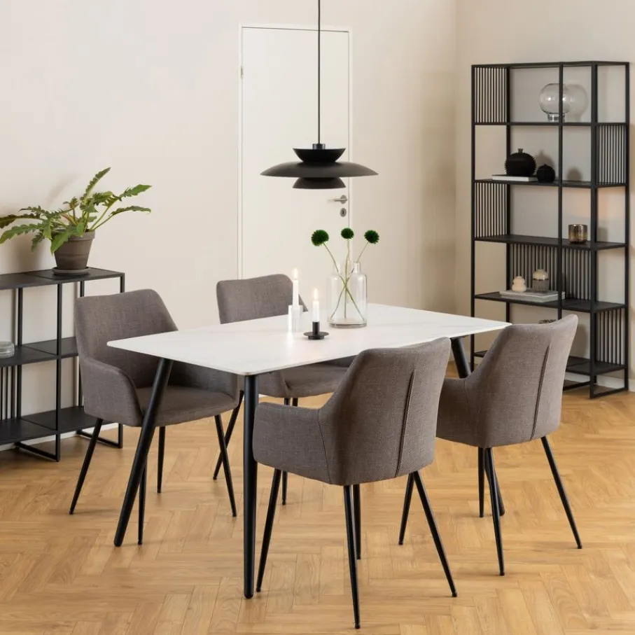Eetkamerstoelen< Eetkamerstoel Suvi Taupe
