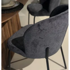 Eetkamerstoelen< Eetkamerstoel Tamar Antraciet