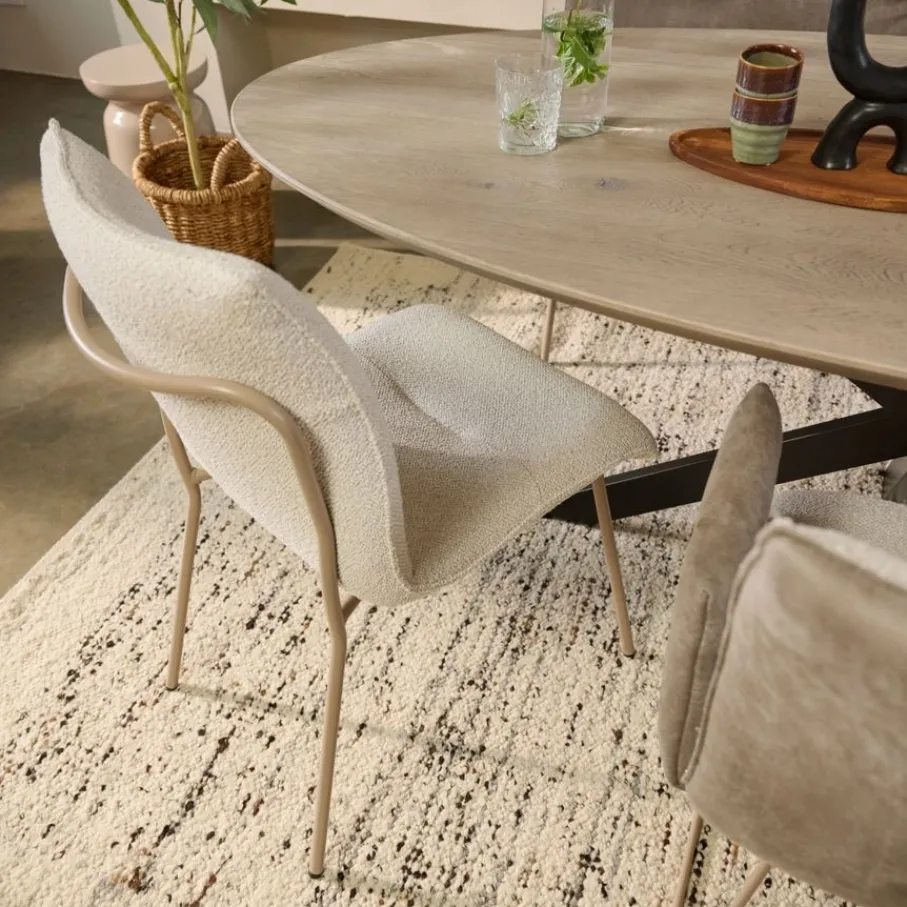 Eetkamerstoelen< Eetkamerstoel Trondheim Greige