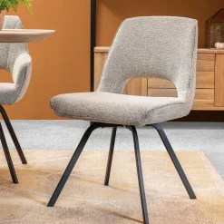 Eetkamerstoelen< Eetkamerstoel Vellir Beige