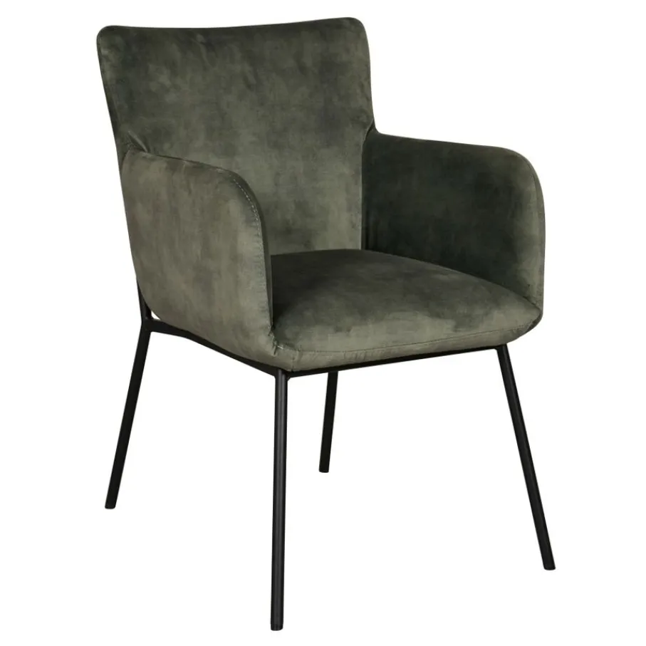 Eetkamerstoelen< Eetkamerstoel Viby Groen