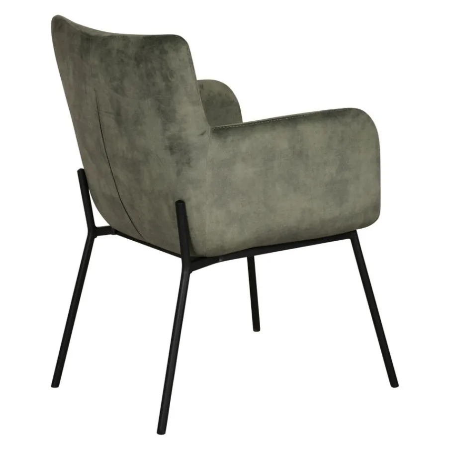 Eetkamerstoelen< Eetkamerstoel Viby Groen