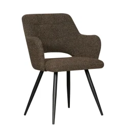 Eetkamerstoelen< Eetkamerstoel Ziggy Bruin