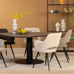 Eetkamerstoelen< Eetkamerstoel Ziggy Crème