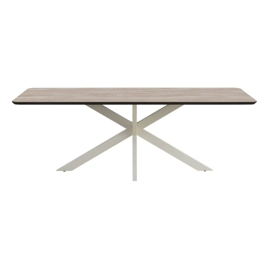 Eettafels< Eettafel Aarhus Beige - 220x100 cm