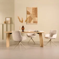 Eettafels< Eettafel Bedford Naturel - 220x100 cm