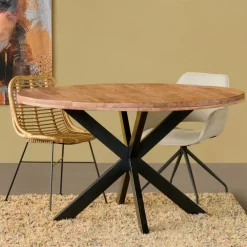 Eettafels< Eettafel Bemmel Naturel - Ø 140 cm
