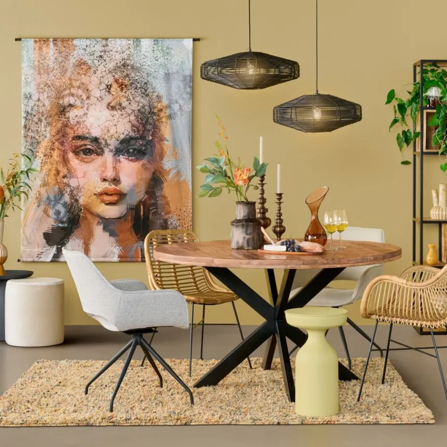 Eettafels< Eettafel Bemmel Naturel - Ø 140 cm