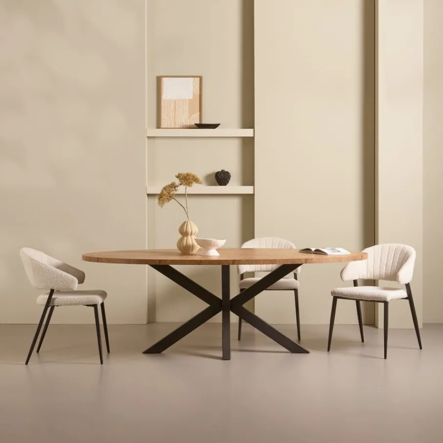 Eettafels< Eettafel Culemborg Naturel - 200x102 cm