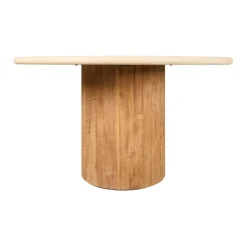 Eettafels< Eettafel Doble Naturel - Ø 130 cm