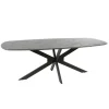 Eettafels< Eettafel Elval Donkergrijs - 215x105 cm