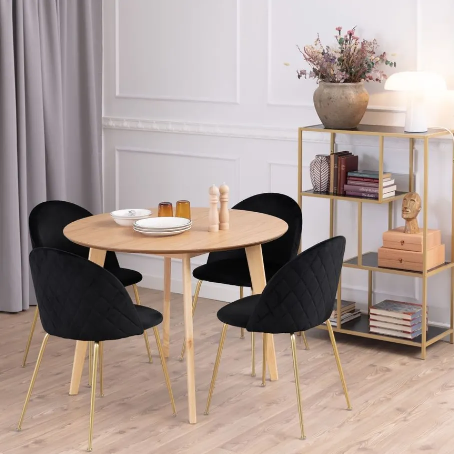 Eettafels< Eettafel Guss Naturel - Ø 105 cm