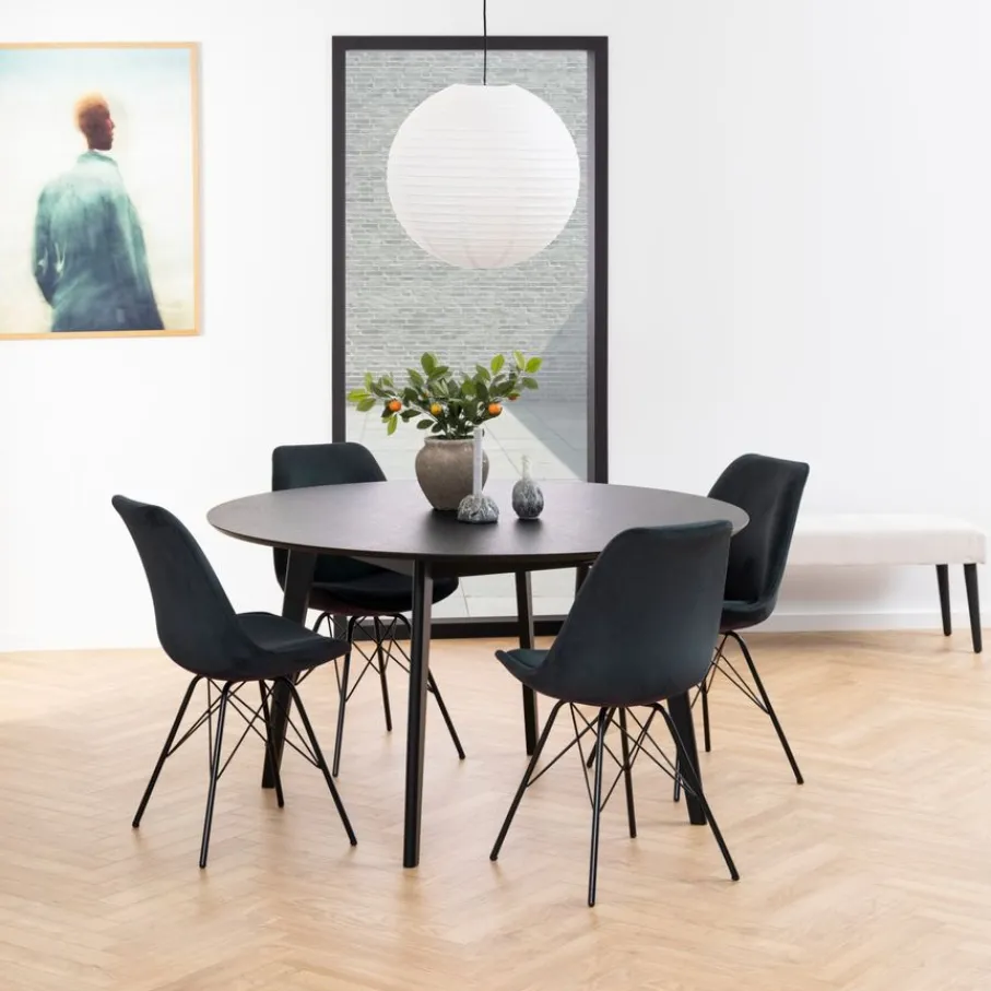 Eettafels< Eettafel Guss Zwart - Ø 140 cm