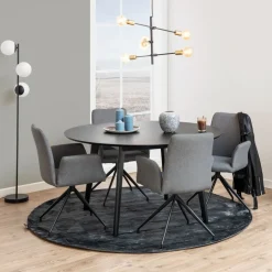 Eettafels< Eettafel Guss Zwart - Ø 140 cm