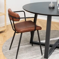 Eettafels< Eettafel Jonna Zwart - Ø 120 cm