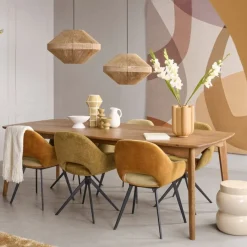 Eettafels< Eettafel Lerma Bruin - 200x105 cm