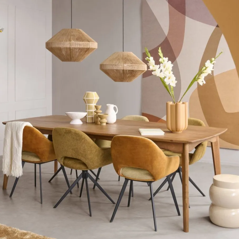 Eettafels< Eettafel Lerma Bruin - 200x105 cm