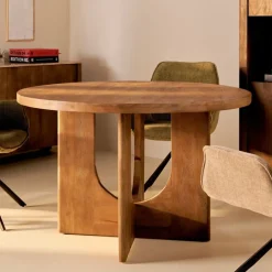 Eettafels< Eettafel Liam Kastanjebruin - Ø 150 cm
