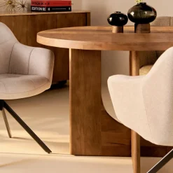Eettafels< Eettafel Liam Kastanjebruin - Ø 150 cm