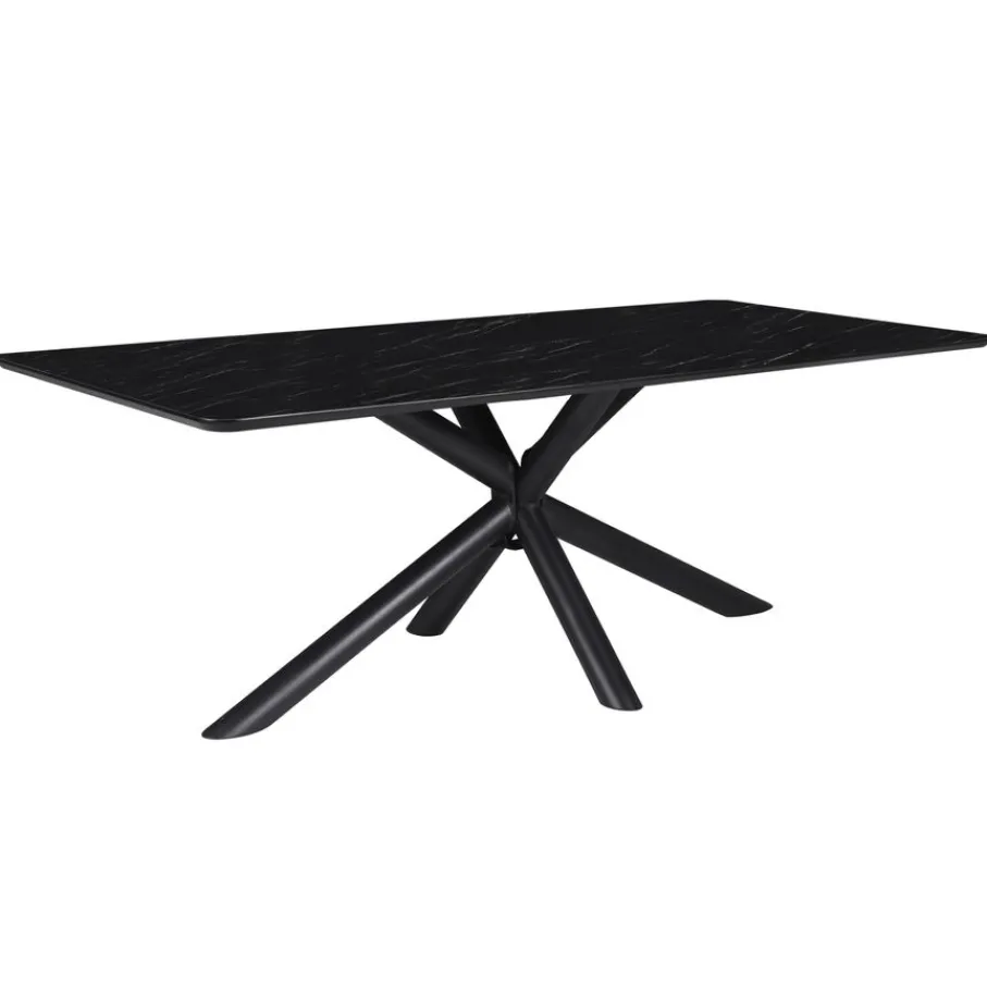 Eettafels< Eettafel Nyborg Zwart - 220x100 cm