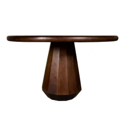 Eettafels< Eettafel Rijsel Walnootbruin - Ø 130 cm