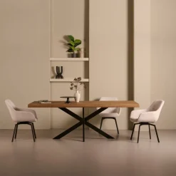 Eettafels< Eettafel Viborg Naturel - 220x100 cm
