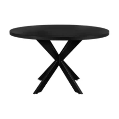 Eettafels< Eettafel Viborg Zwart - Ø 130 cm