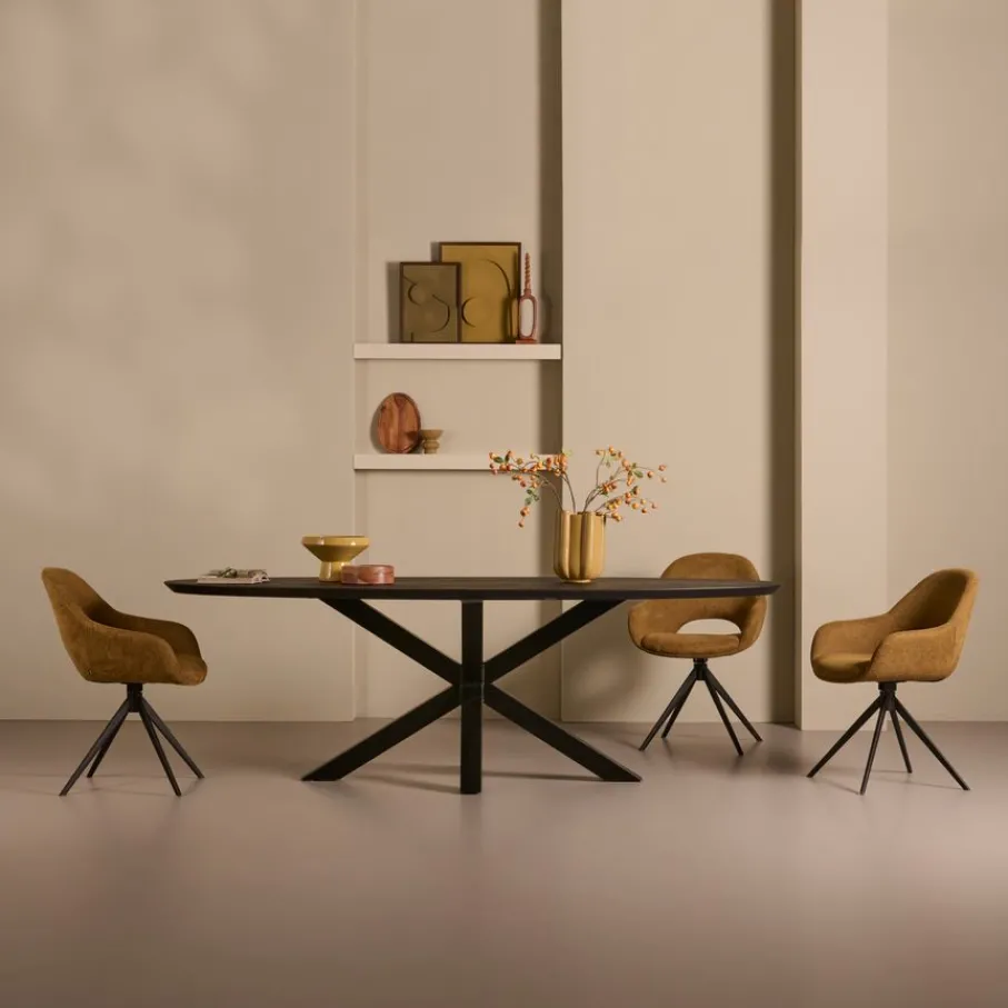 Eettafels< Eettafel Viborg Zwart - 240x110 cm