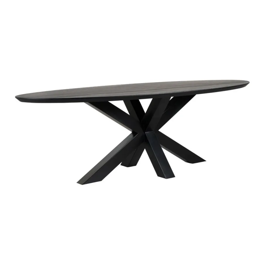 Eettafels< Eettafel Viborg Zwart - 240x110 cm