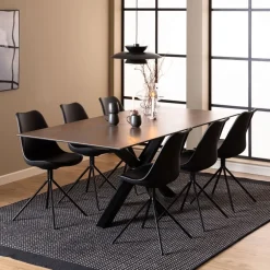 Eettafels< Eettafel Vikten Bruin - 200x100 cm