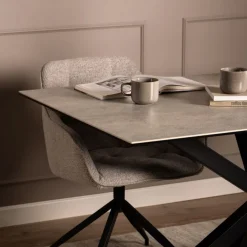 Eettafels< Eettafel Vikten Grijs - 200x100 cm