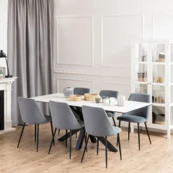 Eettafels< Eettafel Vikten Wit - 200x100 cm
