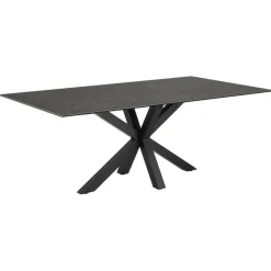 Eettafels< Eettafel Vikten Zwart - 200x100 cm