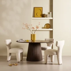 Eettafels< Eettafel Viktor Donkerbruin - Ø 150 cm