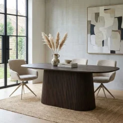 Eettafels< Eettafel Viktor Donkerbruin - 230x110 cm