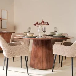 Eettafels< Eettafel Viktor Lichtbruin - Ø 120 cm