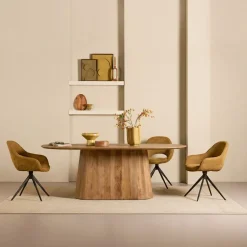 Eettafels< Eettafel Viktor Lichtbruin - 200x100 cm
