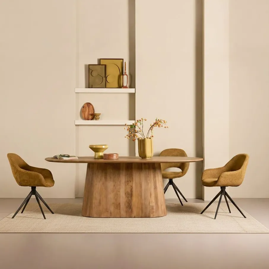 Eettafels< Eettafel Viktor Lichtbruin - 180x100 cm