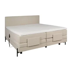 Boxsprings< Elektrische Boxspring Barcelona Naturel - 180x200 cm