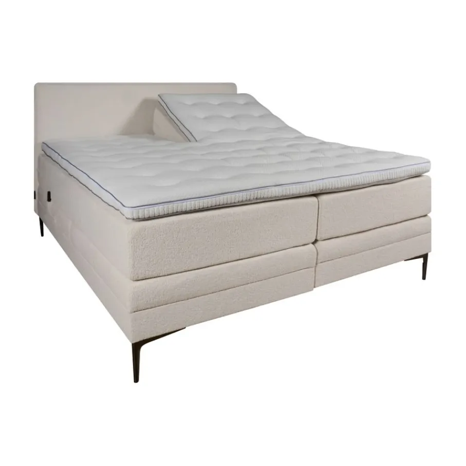 Boxsprings<Cinderella Elektrische Boxspring Crème - 180x210 cm