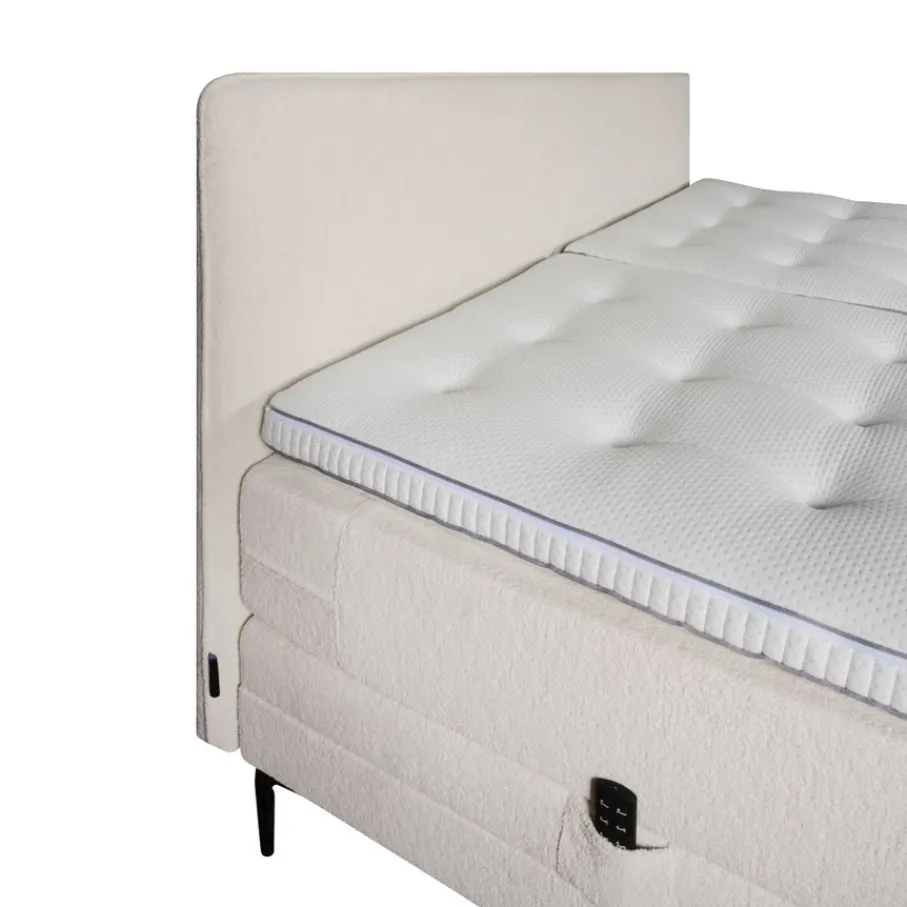 Boxsprings<Cinderella Elektrische Boxspring Crème - 180x210 cm