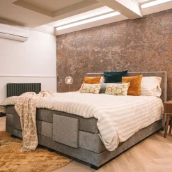 Boxsprings< Elektrische Boxspring Sevilla Grijs - 180x200 cm