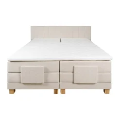 Boxsprings< Elektrische Boxspring Valencia Beige - 180x200 cm