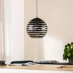 Hanglampen< Hanglamp Emile Zwart - E27 - Ø 30 cm